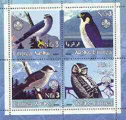 ERITREA - 2002 - Birds #1 - Perf 4v Sheet - M N H - Private Issue