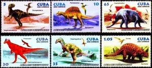 CUBA Sc# 4579-4584  DINOSAURS prehistoric animals CPL SET of 6  2006 MNH