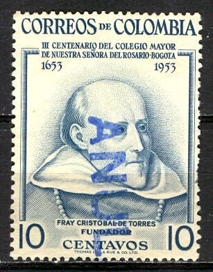 Colombia; 1954: Sc. # 630: Used Single Stamp