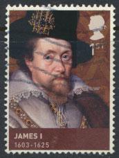 GB  SG 3087 SC# 2807 Kings & Queens  James I  Used