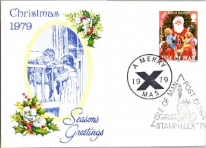 Isle of Man, Worldwide First Day Cover, Christmas, Stamp Collecting