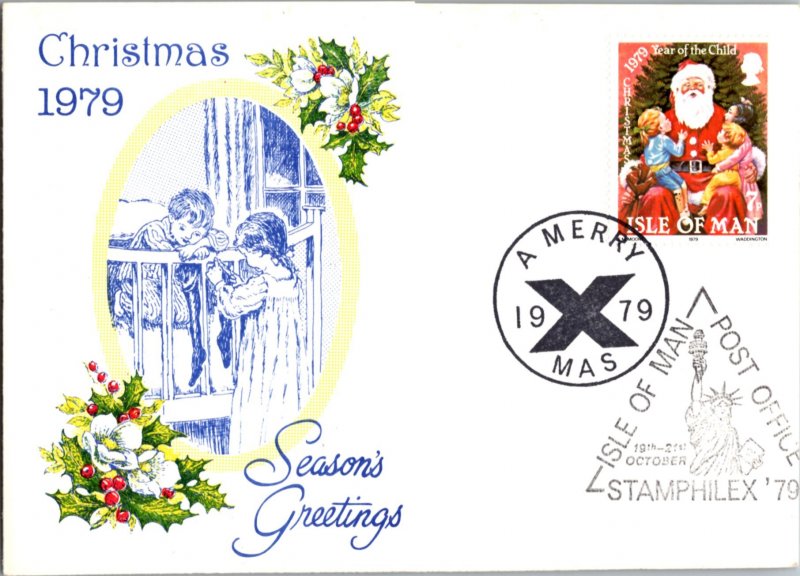 Isle of Man, Worldwide First Day Cover, Christmas, Stamp Collecting