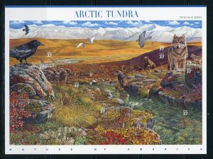 US Stamp #3802 Arctic Tundra 37c - Pane of 10 - CV $8.50