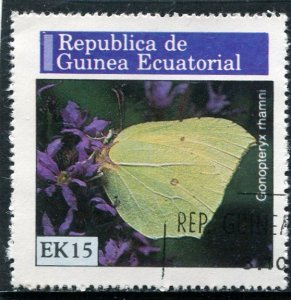 Equatorial Guinea 1976 BUTTERFLIES 1 value Perforated Fine Used VF