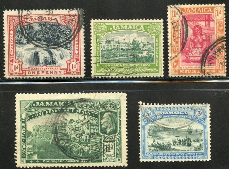 Jamaica Scott 32,88-90,93 UFH - 1901-1919 Used Group - SCV $2.45