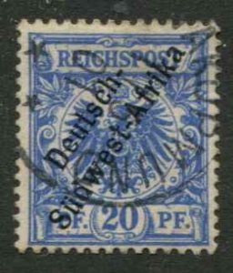German South West Africa SC# 4 o/p on Germany 20pf used