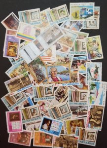 NICARAGUA Used CTO Stamp Lot T2165