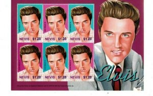 Nevis - 2004 - Elvis Presley  - Sheet of Six   - MNH