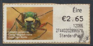 Ireland Machine Label  Beetle  (M9) Used 2.65 see details & scan