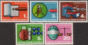 Papua New Guinea 1967 SG104-108 Higher Education set MLH