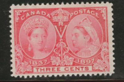 CANADA Scott 53  Mint No Gum 1897 3c Jubilee CV $17.50