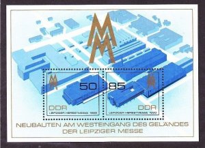 Germany DDR 2766 MNH 1989 Leipzig Autumn Fair Souvenir Sheet VF