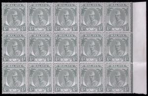 Malaya - Kelantan # 54  Mint  VF  NH block of 15