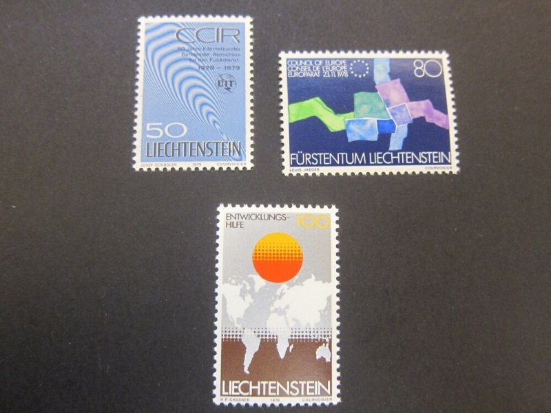 Liechtenstein 1979 Sc 668-70 set MNH