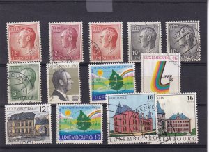 SA26g Luxembourg 1980's - 1990's selection of used stamps