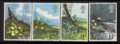 Great Britain Sc 855-8 1979 Wildflower stamps used