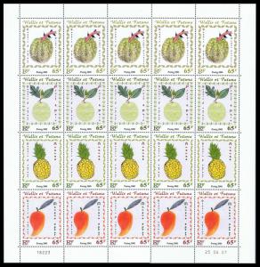 Wallis and Futuna Children's Fruit Paintings 4v Full Sheet of 5 sets SG#784-787