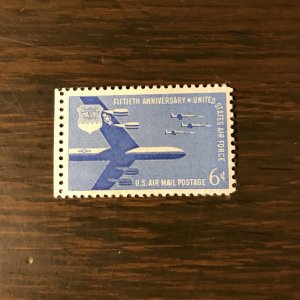 US SCOTT C49 - 6¢ 50th Anniversary of United State Air Force (2) - MNH, Superb