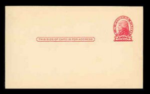 UX30 MINT FACE POSTAL CARD