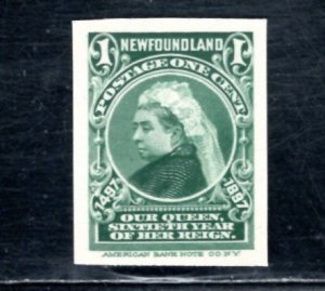 NEWFOUNDLAND  SC# 61P VF/CARD PROOF