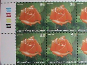 ​THAILAND STAMP -2004 -SC#2114-ROSE WITH IMPREGNATED WITH ROSE SCENT MNH SHEET