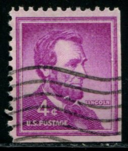 1036b US 4c Lincoln, used bklt sgl