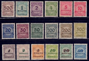 Germany #280-99*  CV $4.55  Hyperinflation issues