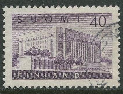 Finland - Scott 337 - House of Parliment -1956- Used - Single 40m Stamp