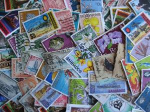 Barbados scrap pile (duplicates, condition) of 80, HV lurk, worth a look! 