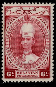 MALAYSIA - Kelantan GVI SG44, 6c lake, M MINT. Cat £27.