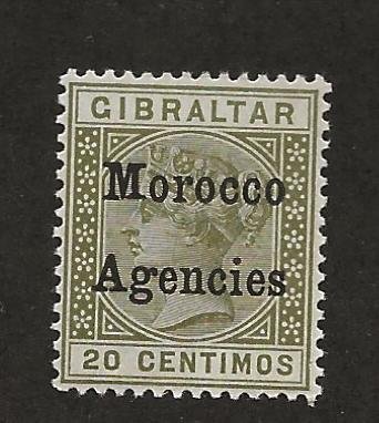 GREAT BRITAIN OFFICES - MOROCCO SC# 14  F/MNH 1899