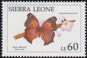 Sierra Leone 1991 MNH Sc #1400 60Le Lilac beauty Butterflies