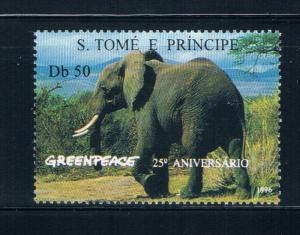 Saint Thomas and Prince Is 1241 MNH Elephants (S0672)+