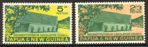 Papua New Guinea Scott 148-49 MNHOG - 1961 Legislative Council - SCV $9.90