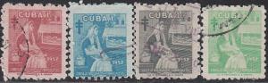 Cuba #RA35-RA38 Used  
