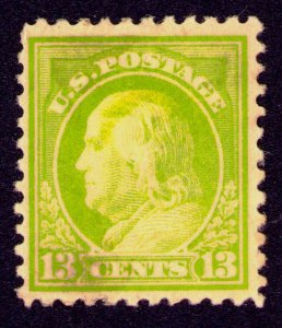 U.S. 1919 #513 13c Franklin Apple Green MH