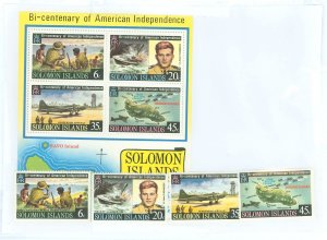 Solomon Islands (British Solomon Islands) #333-336/a  Souvenir Sheet