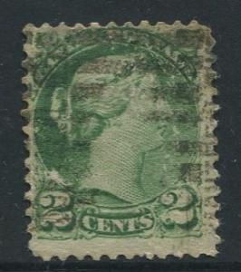 Canada -Scott 36 - Queen Victoria -1872 - Used - Single 2c Stamp