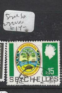 SEYCHELLES  (P3005B)  QEII  15R TURTLE  SG 279   VFU