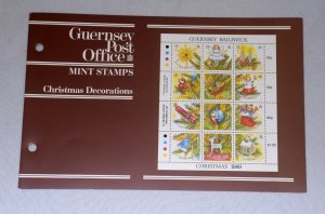 GUERNSEY #421 Presentation Pack Souvenir Folder Stamps Postage 1989 Mint NH