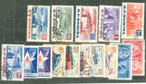 Romania #C129-C143 Used Single (Complete Set)