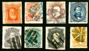 Brazil Stamps # 69-77 VF Used Scott Value $220.00
