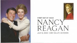 Nancy Reagan Memorial  FDC Crown cachet #3; excellent condition unaddressed