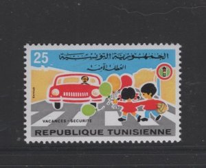 Tunisia #657 (1975 Highway Safety issue) VFMNH  CV $0.60