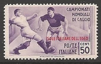 DODECANESE IS. SG130 1934 FOOTBALL WORLD CUP 50c MTD MINT