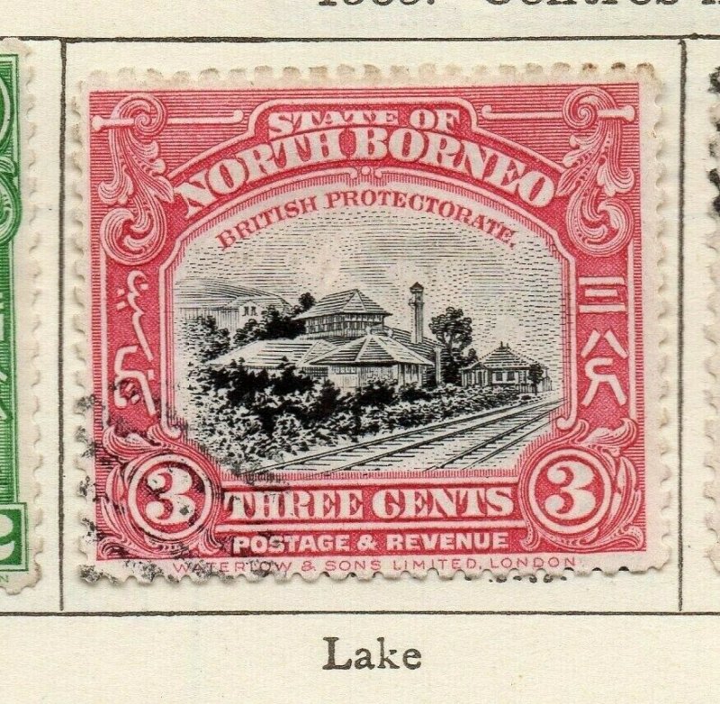 North Borneo 1909 Early Issue Fine Used 3c. NW-113837