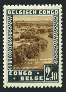 Belgian Congo 169 pair, MNH. Mi 176. National Parks 1938. Rutshuru River.