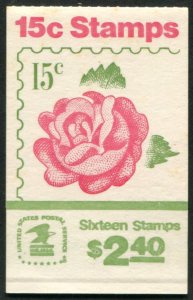 1737a BK134 US 15c Roses, MNH unopened bklt