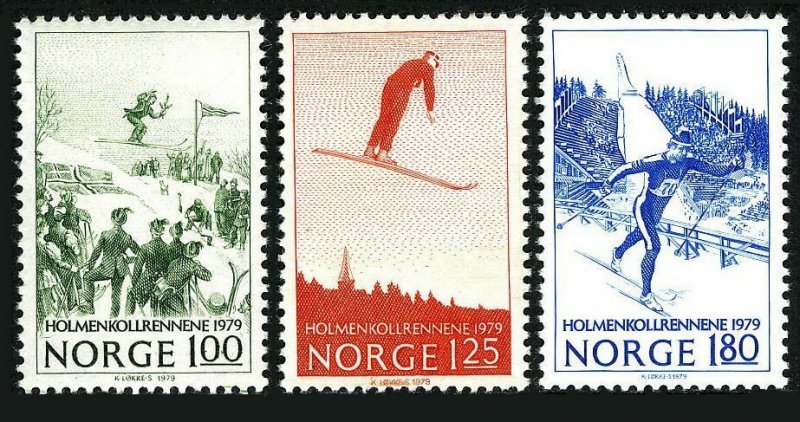 Norway 741-743,MNH.Michel 790-792. 1979.Ski jump,Cross country race.