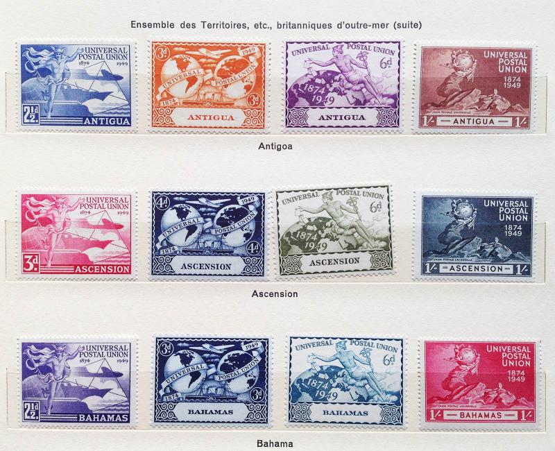 1949 GRAND UPU STAMP COLLECTION FROM 172 COUNTRIES, OVER 600 MNH-PRISTINE!